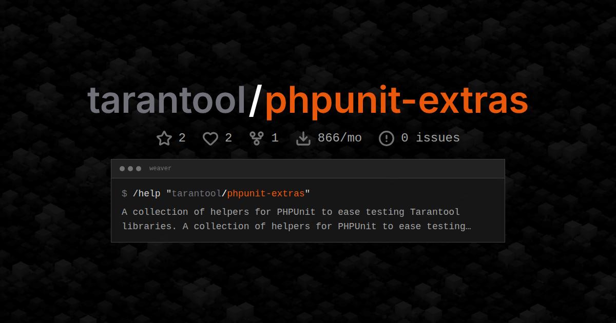 tarantool/phpunit-extras