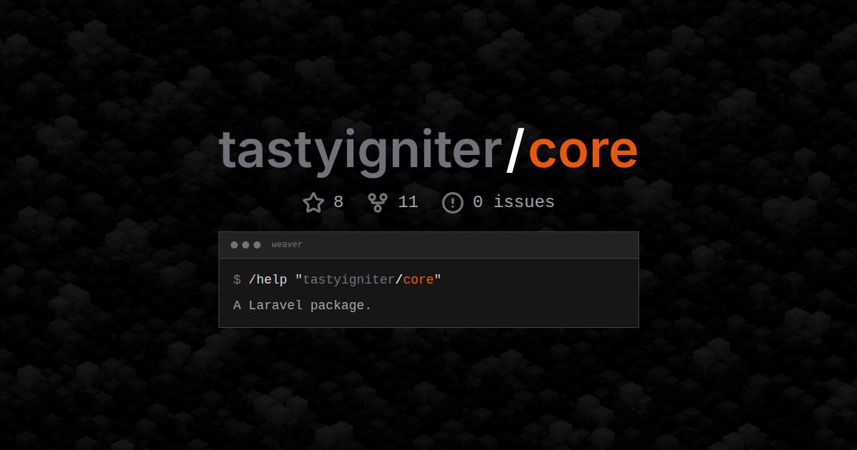 tastyigniter/core