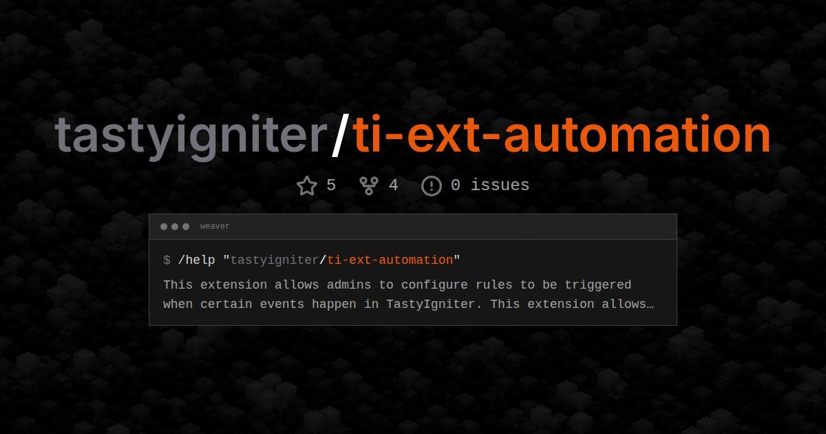 tastyigniter/ti-ext-automation