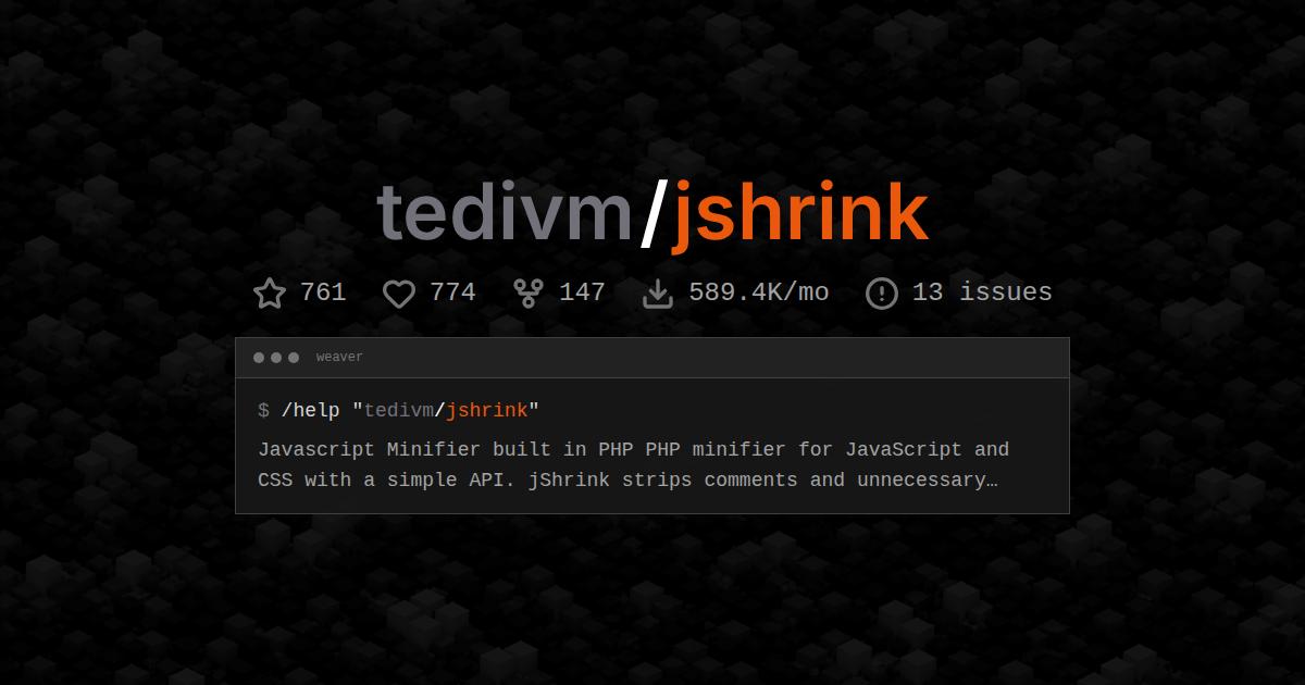tedivm/jshrink