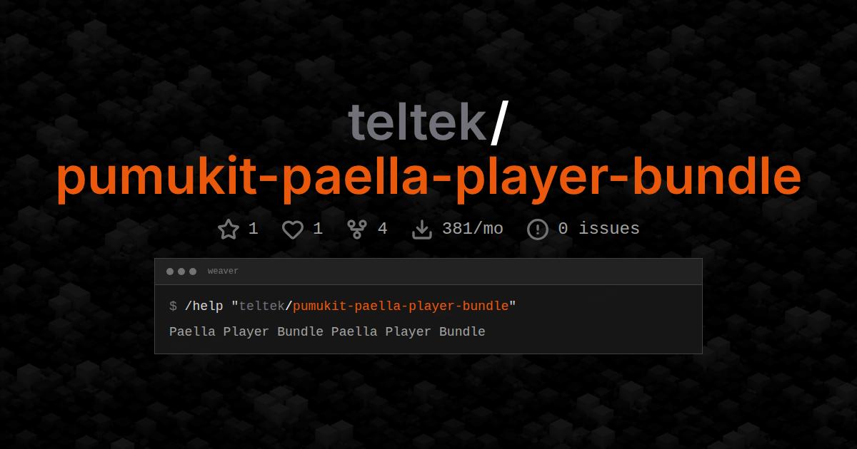 teltek/pumukit-paella-player-bundle
