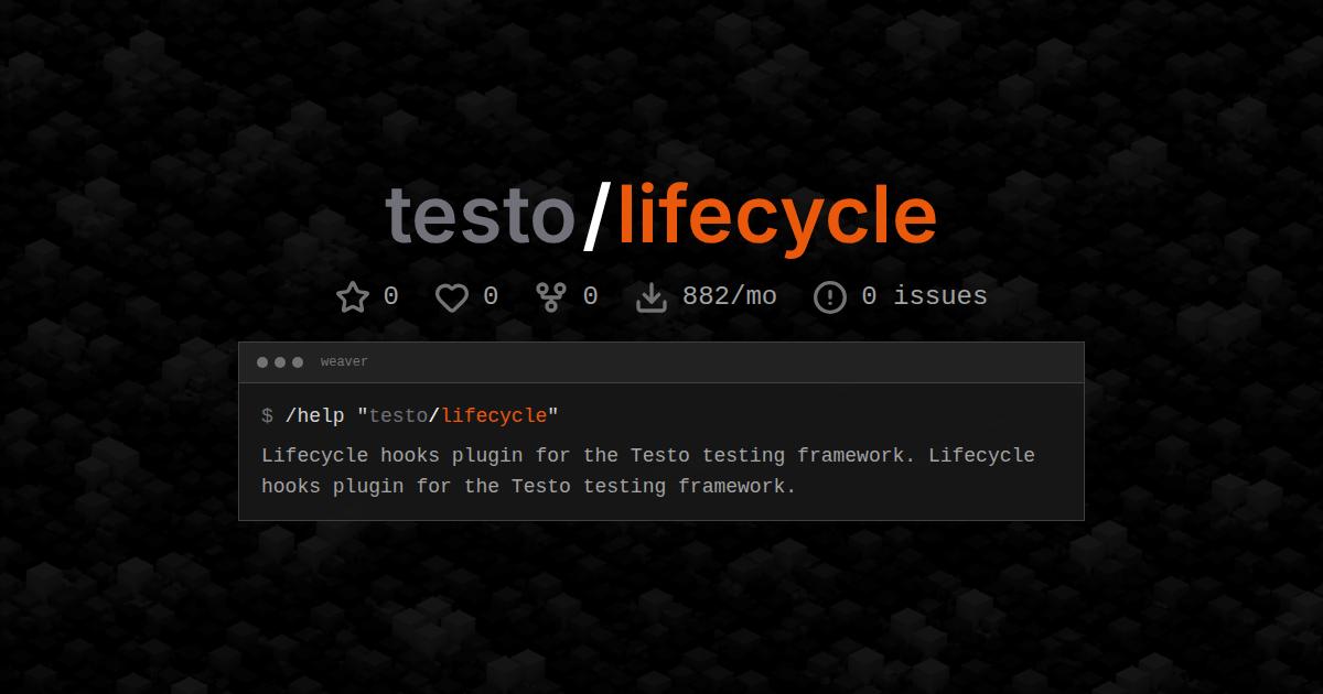testo/lifecycle