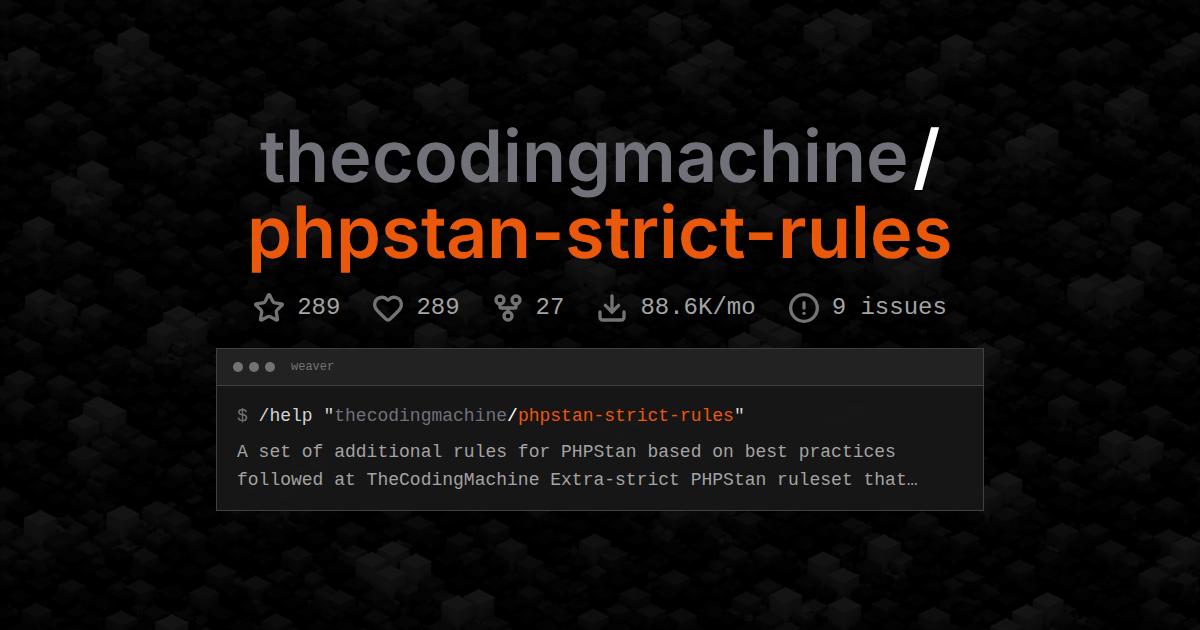thecodingmachine/phpstan-strict-rules