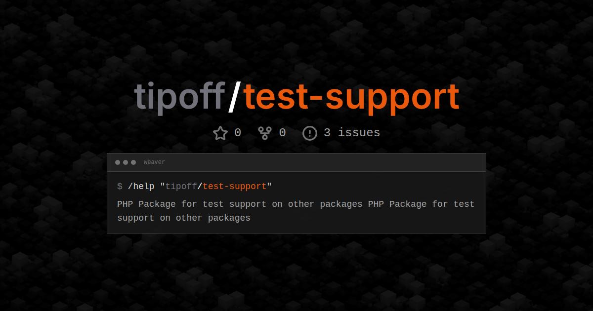 tipoff/test-support