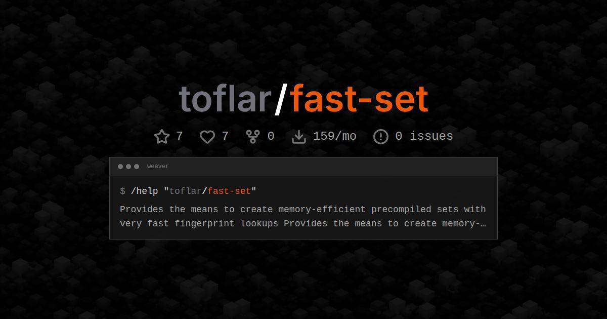 toflar/fast-set