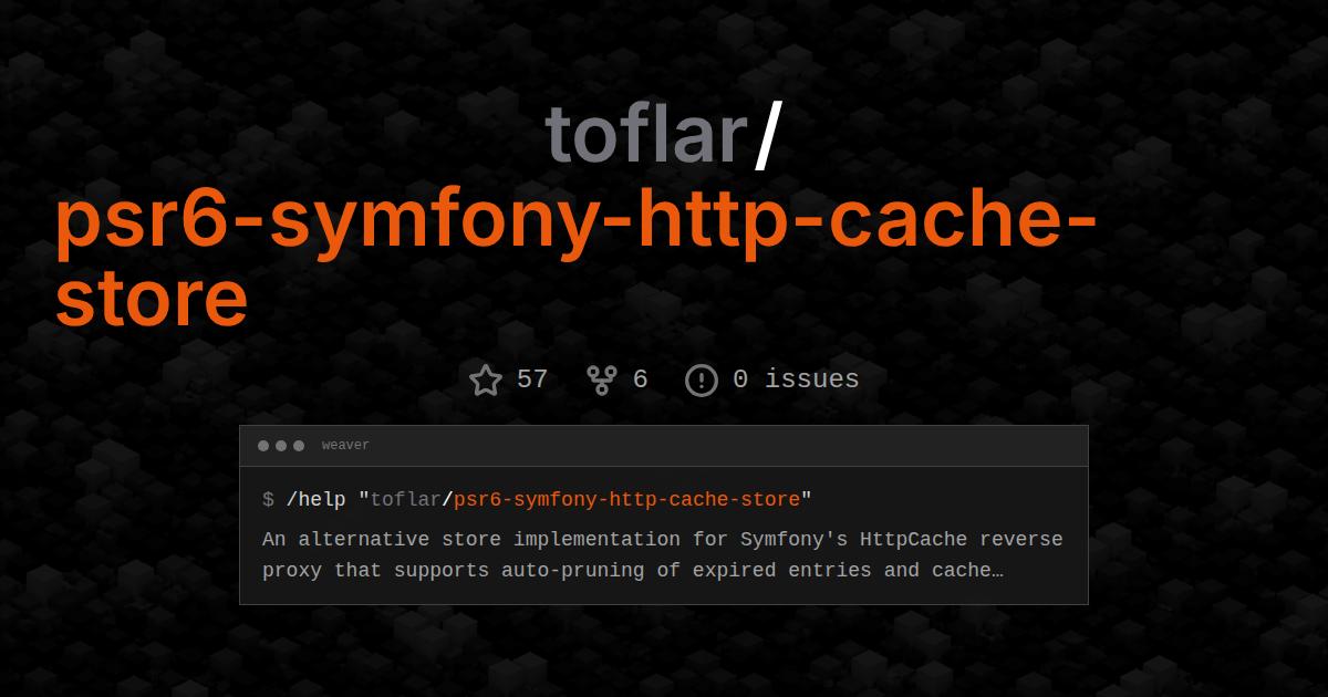 toflar/psr6-symfony-http-cache-store