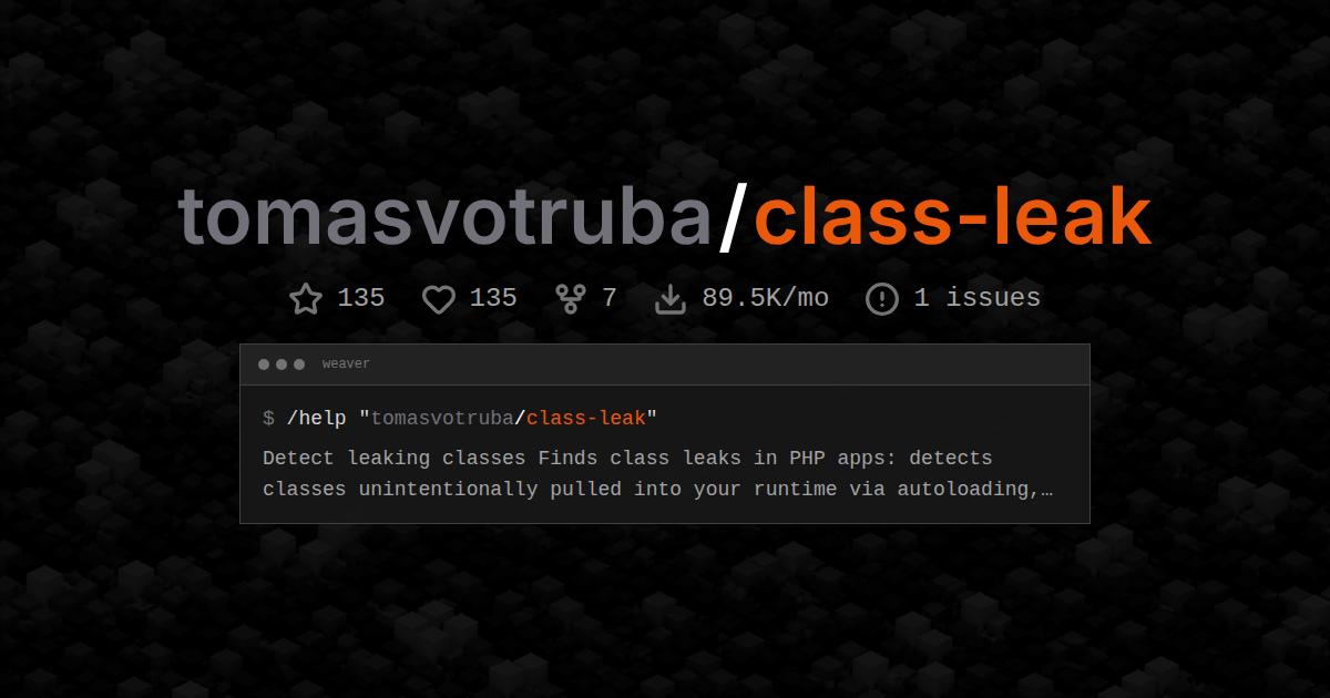 tomasvotruba/class-leak