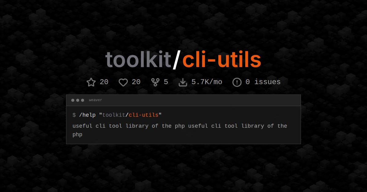 toolkit/cli-utils