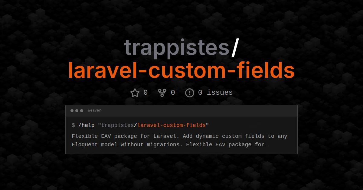 trappistes/laravel-custom-fields