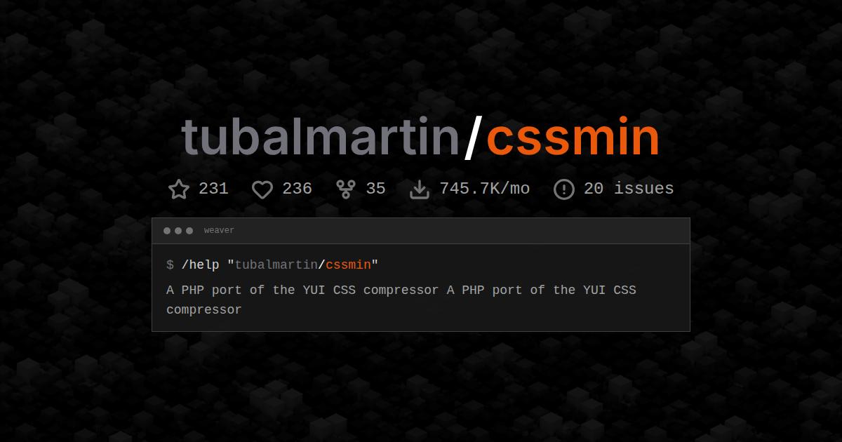 tubalmartin/cssmin