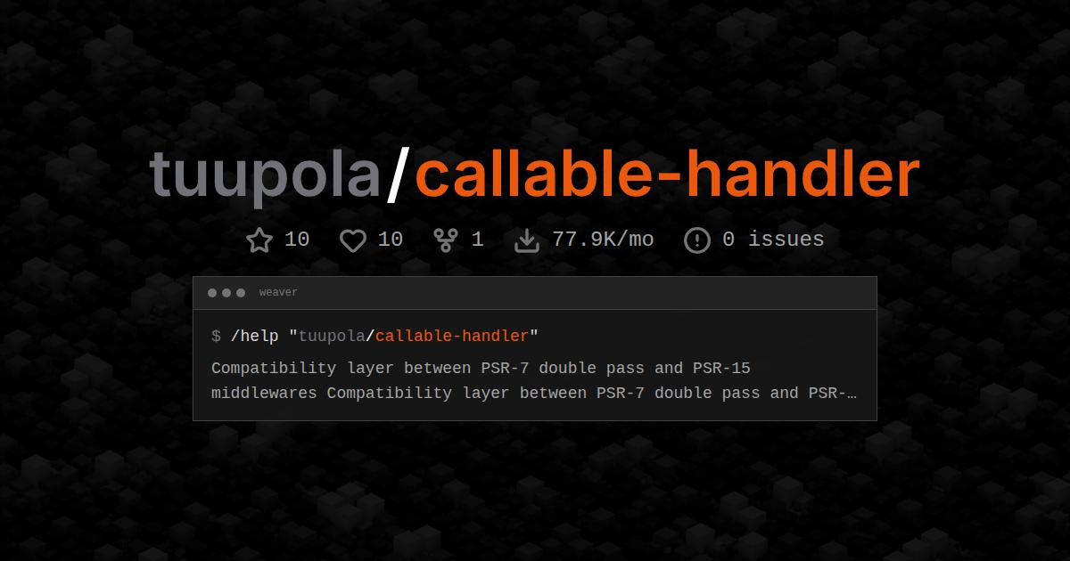 tuupola/callable-handler