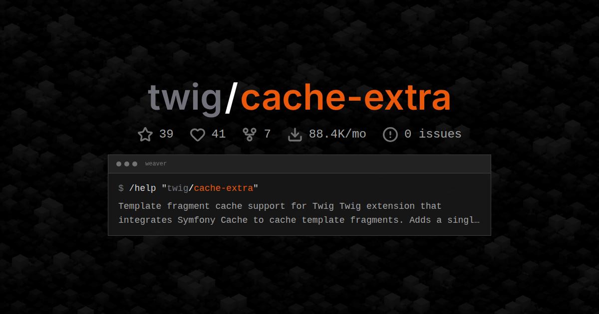 twig/cache-extra