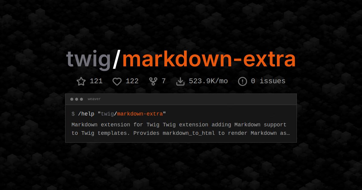 twig/markdown-extra