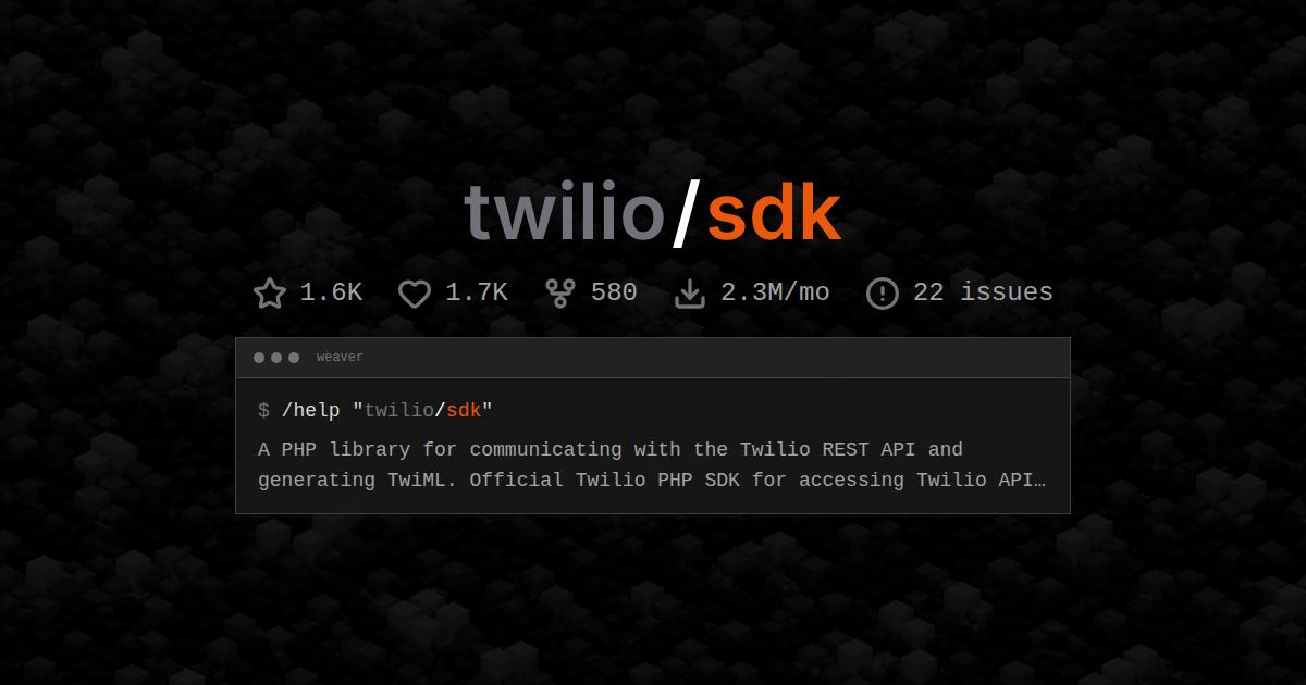 twilio/sdk