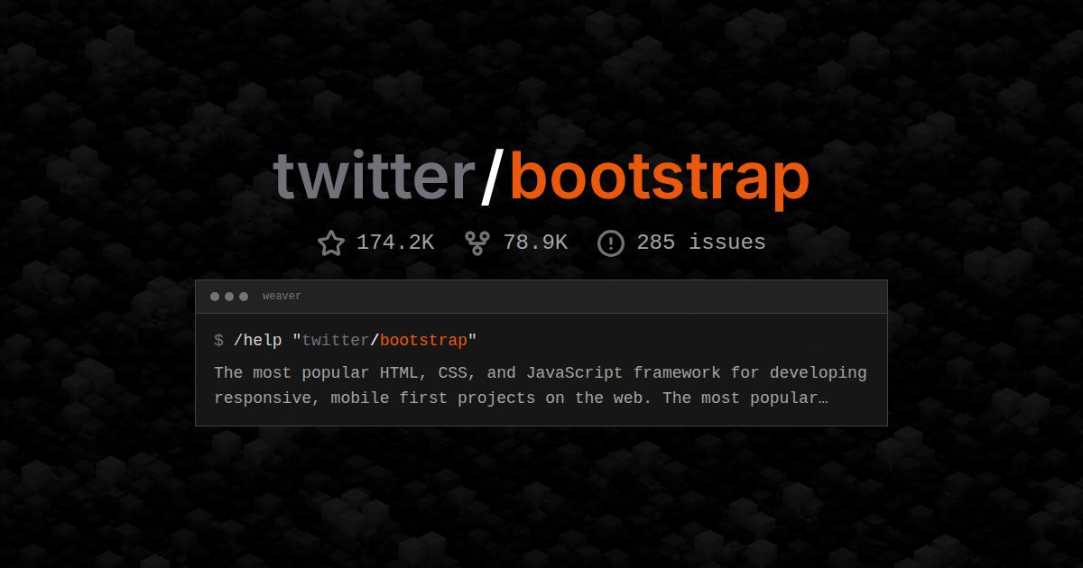 twitter/bootstrap
