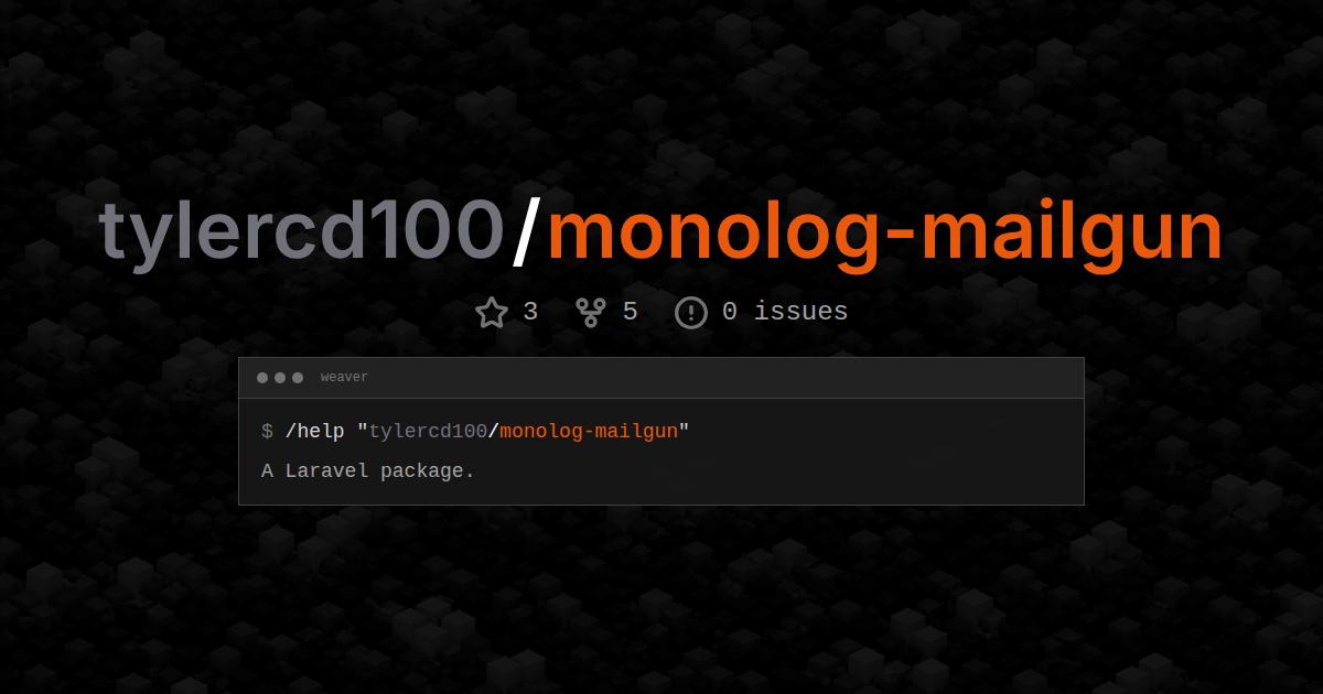 tylercd100/monolog-mailgun