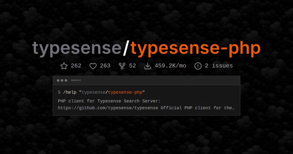 typesense/typesense-php