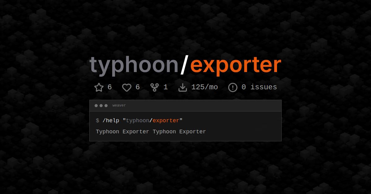 typhoon/exporter