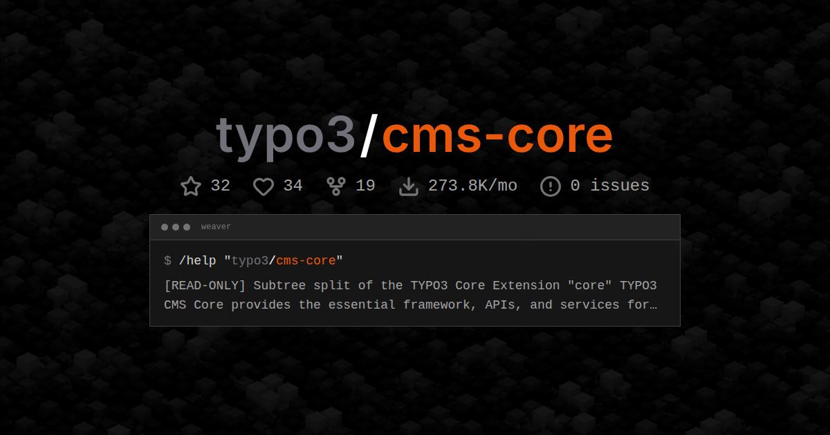 typo3/cms-core