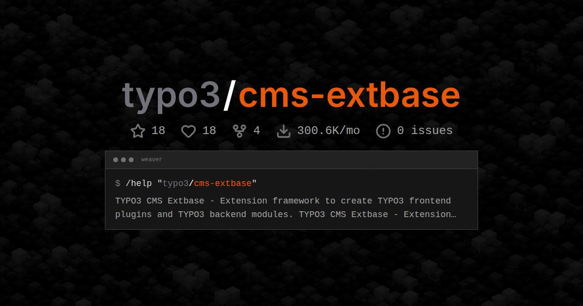 typo3/cms-extbase
