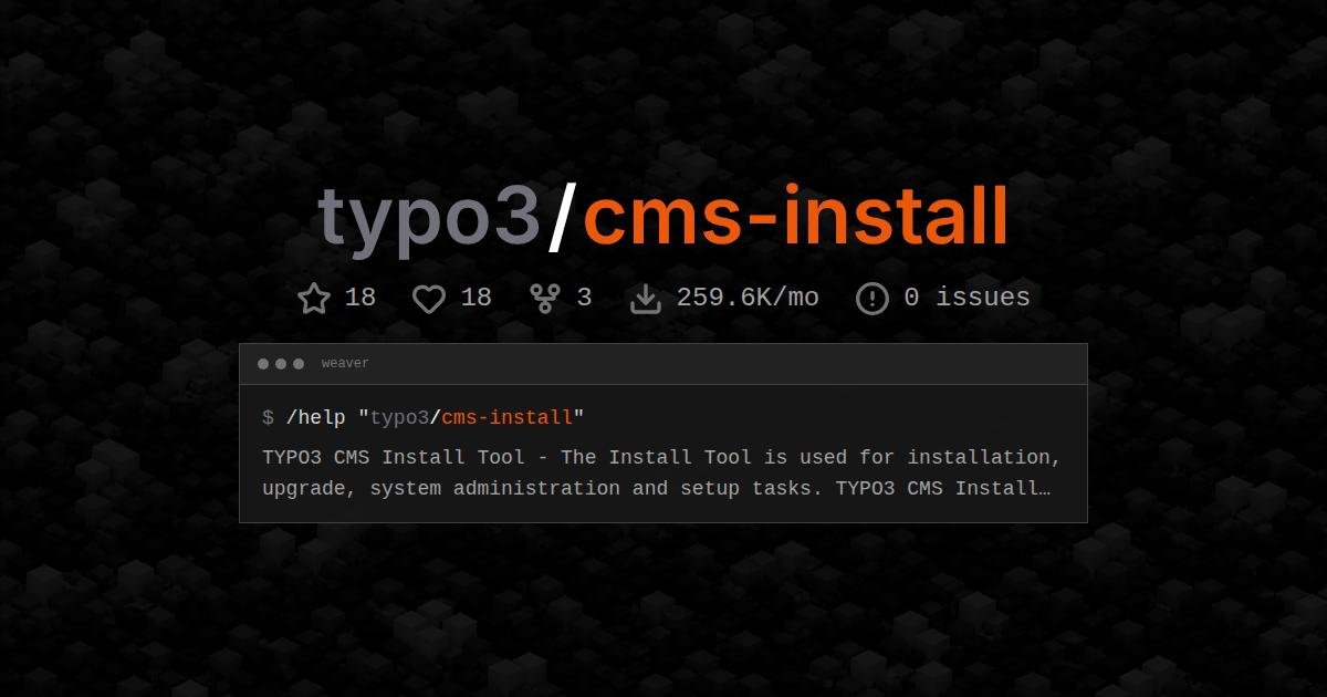typo3/cms-install
