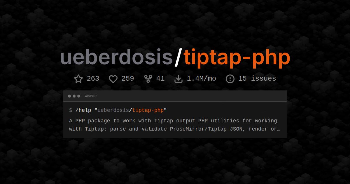 ueberdosis/tiptap-php