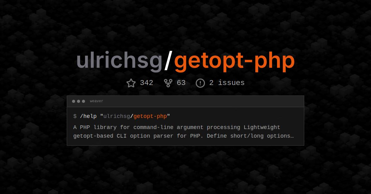 ulrichsg/getopt-php