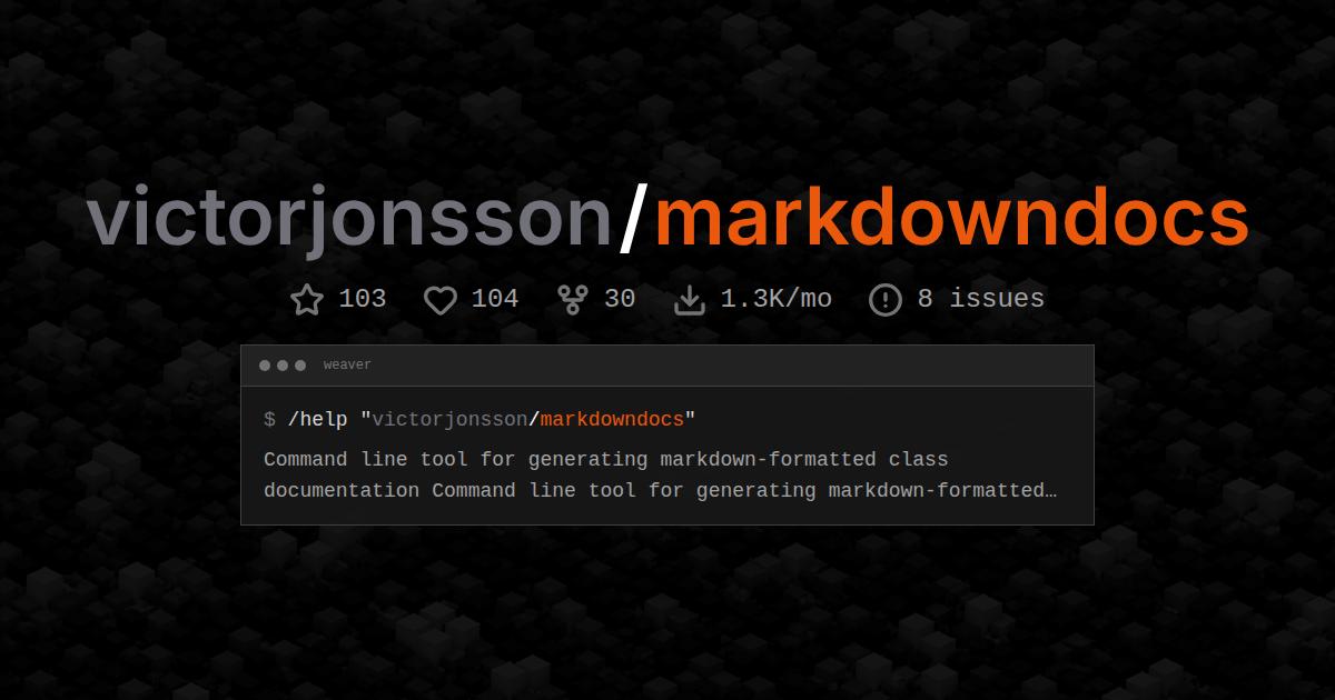 victorjonsson/markdowndocs