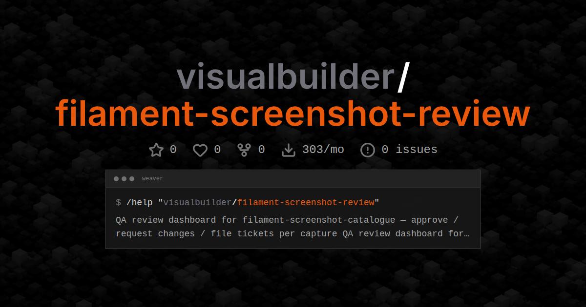 visualbuilder/filament-screenshot-review