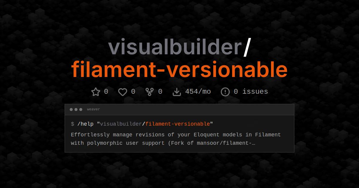 visualbuilder/filament-versionable