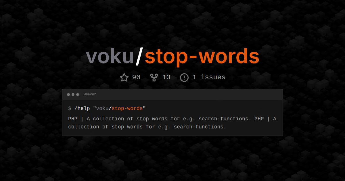 voku/stop-words