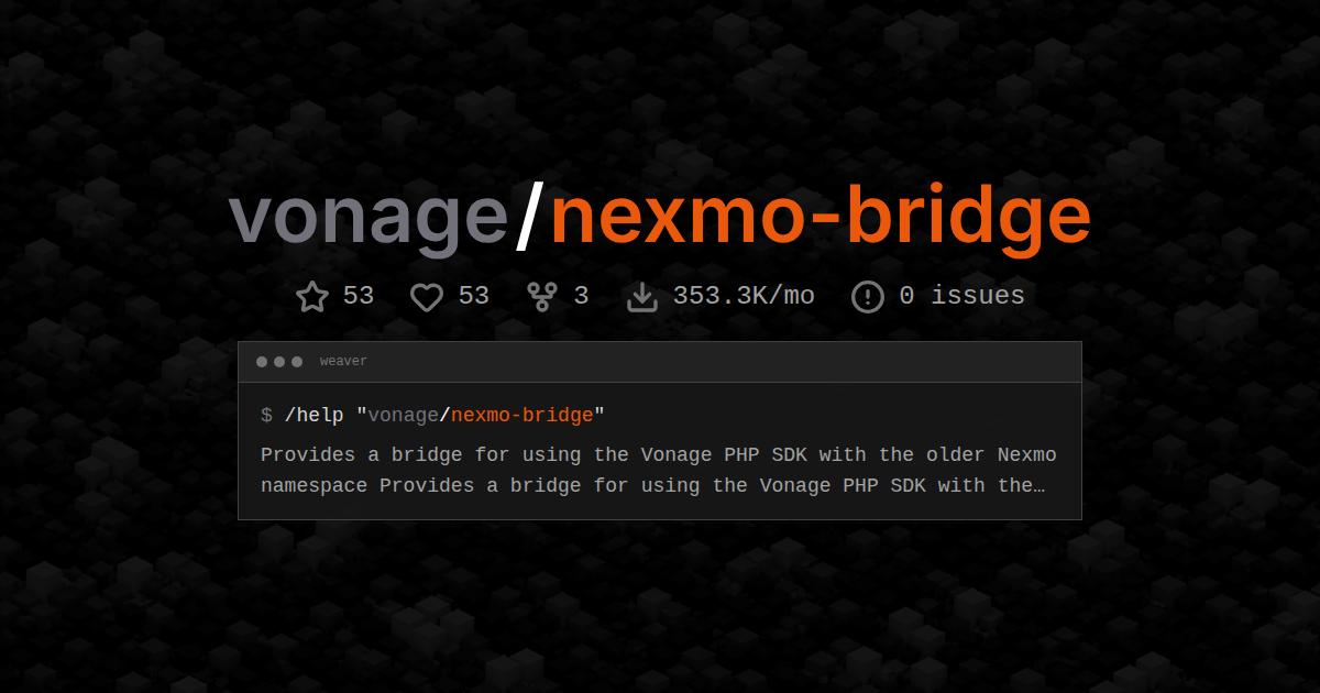 vonage/nexmo-bridge