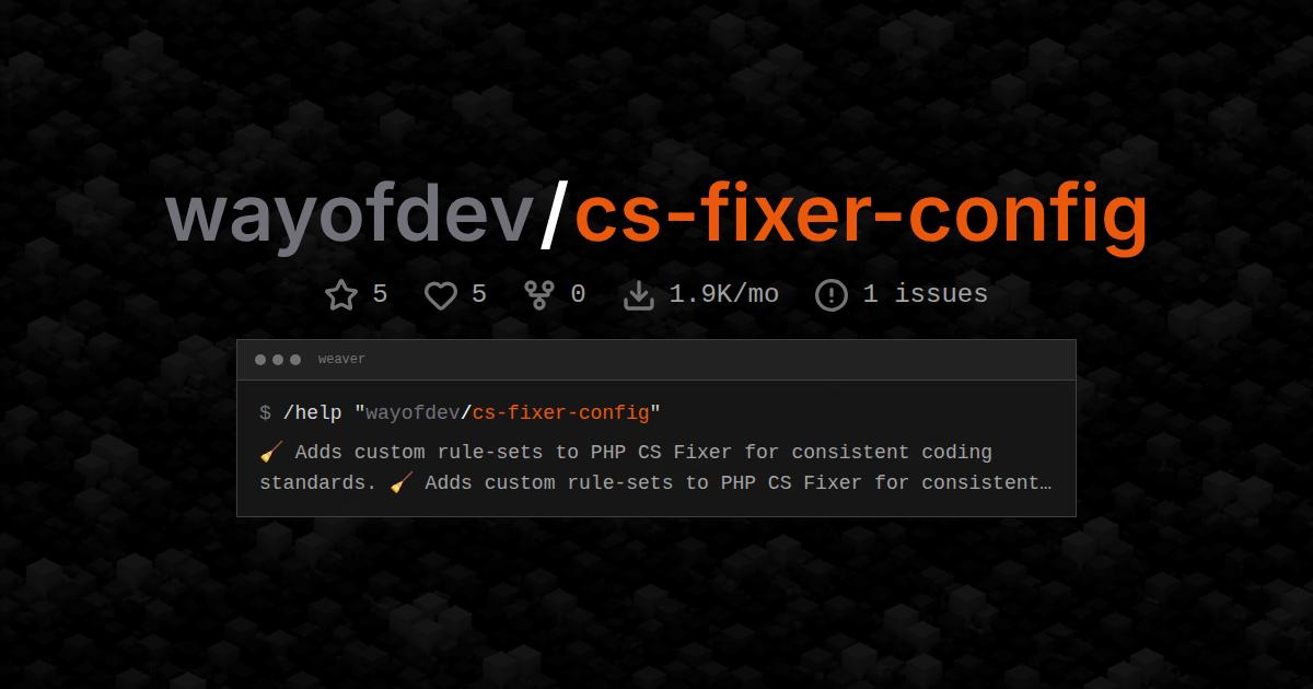 wayofdev/cs-fixer-config