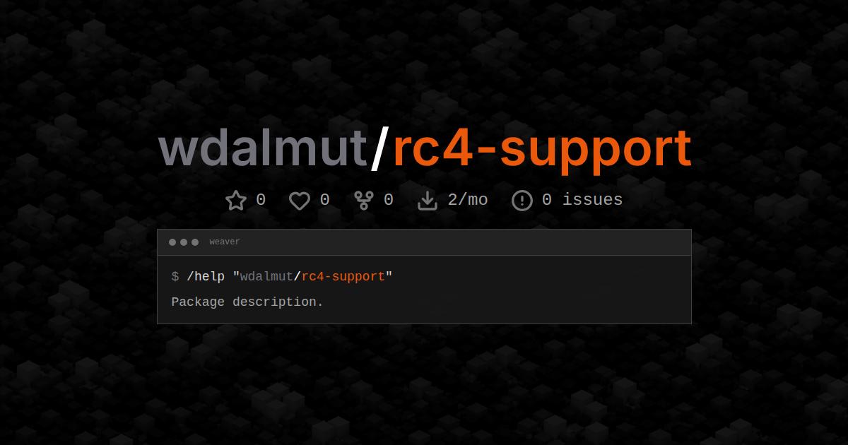 wdalmut/rc4-support