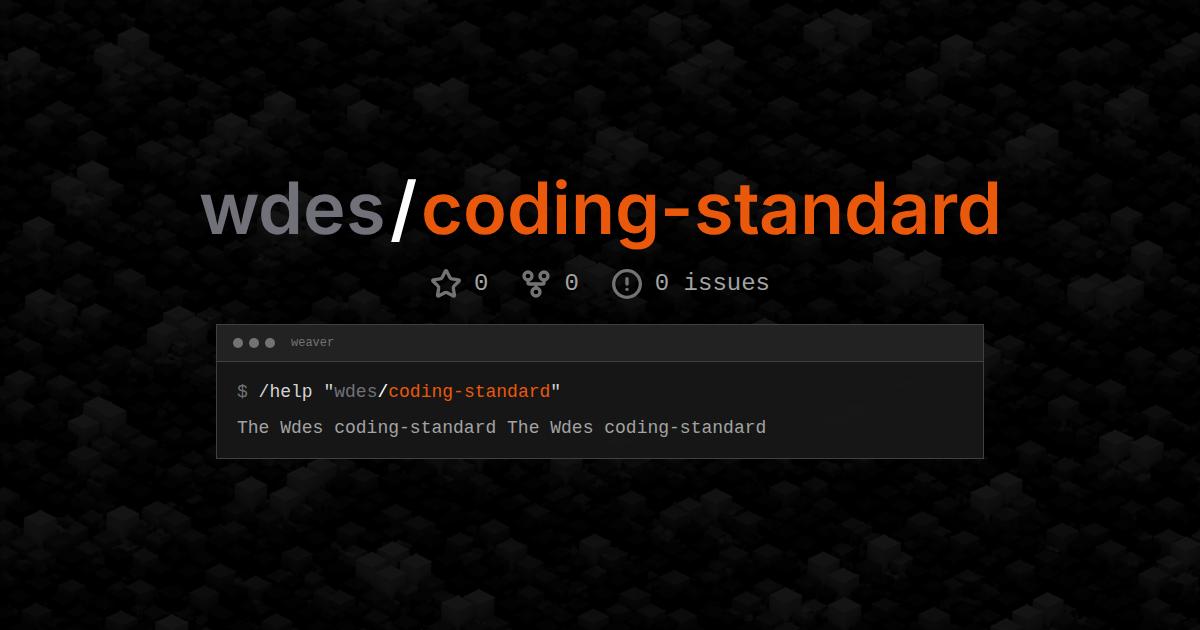 wdes/coding-standard