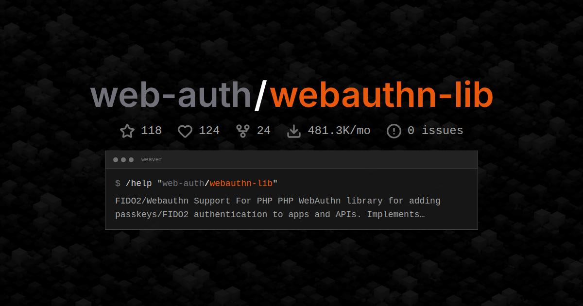 web-auth/webauthn-lib