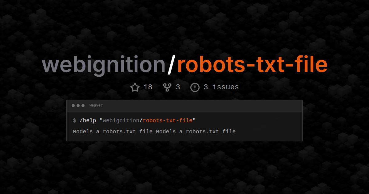 webignition/robots-txt-file