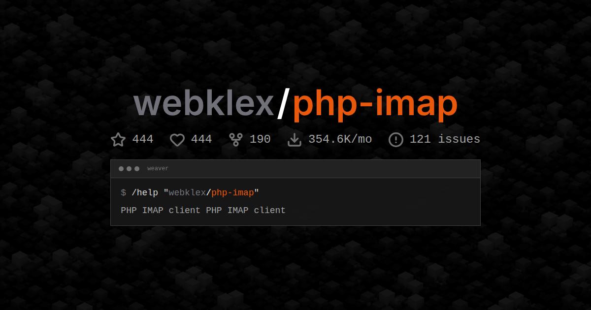 webklex/php-imap
