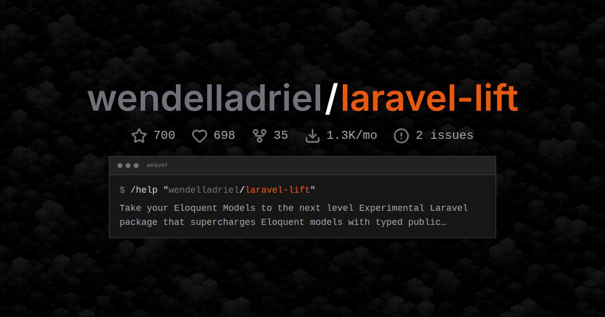 wendelladriel/laravel-lift