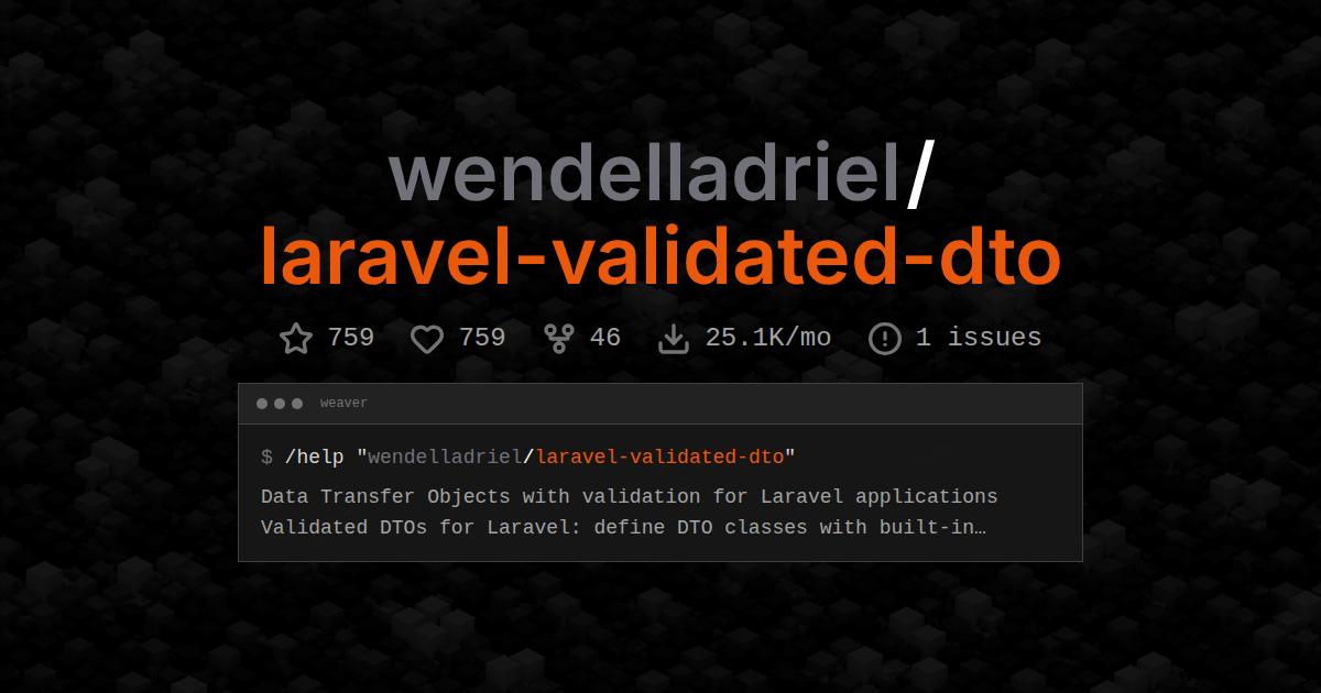 wendelladriel/laravel-validated-dto
