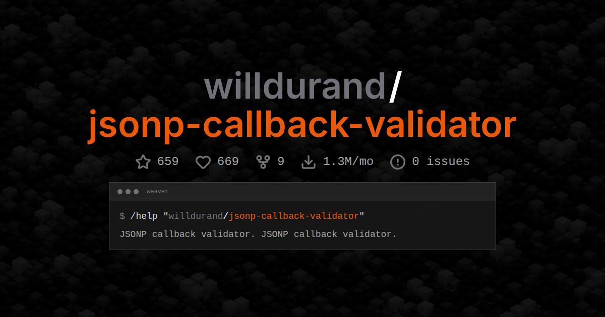 willdurand/jsonp-callback-validator