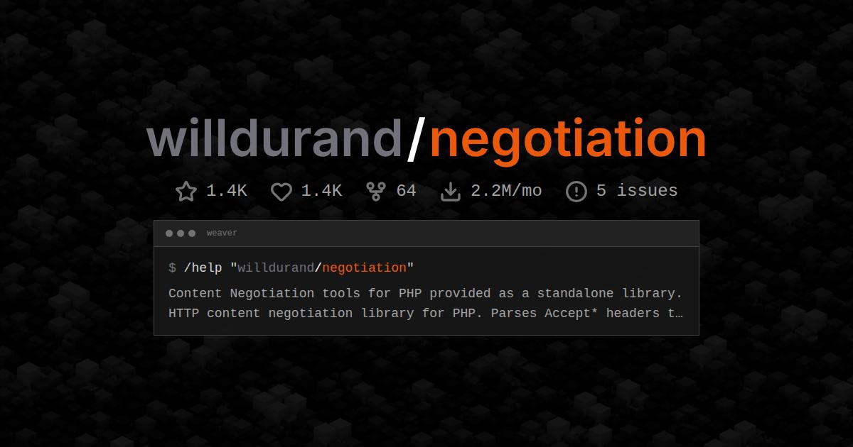 willdurand/negotiation