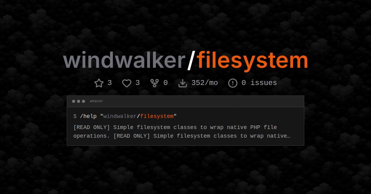 windwalker/filesystem