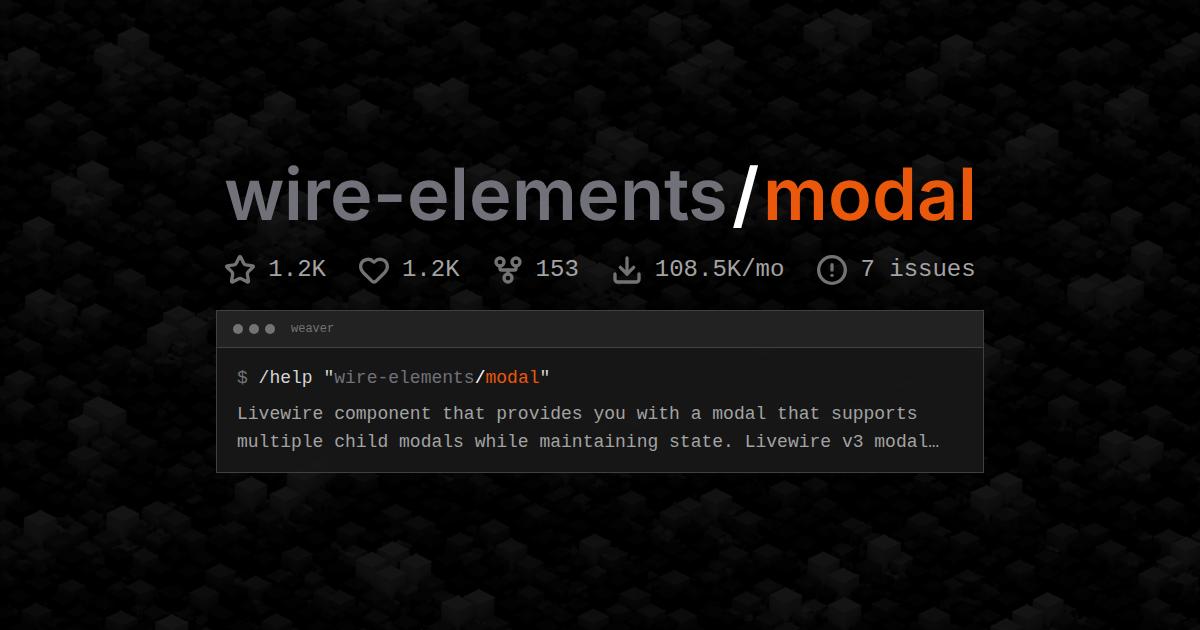 wire-elements/modal