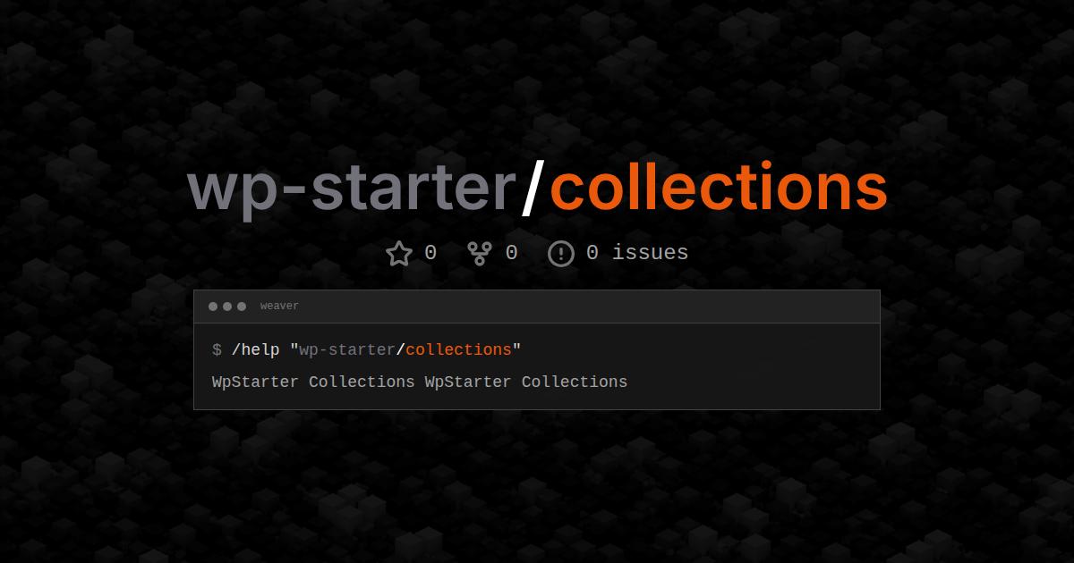 wp-starter/collections