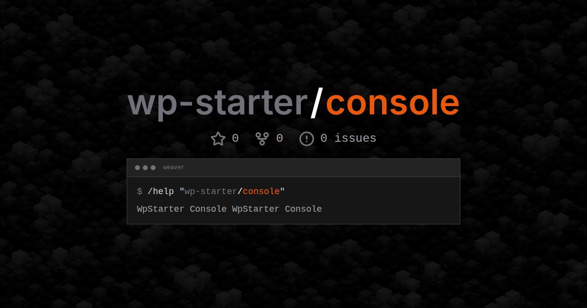 wp-starter/console
