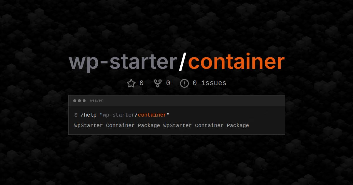 wp-starter/container