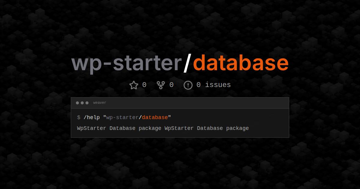 wp-starter/database