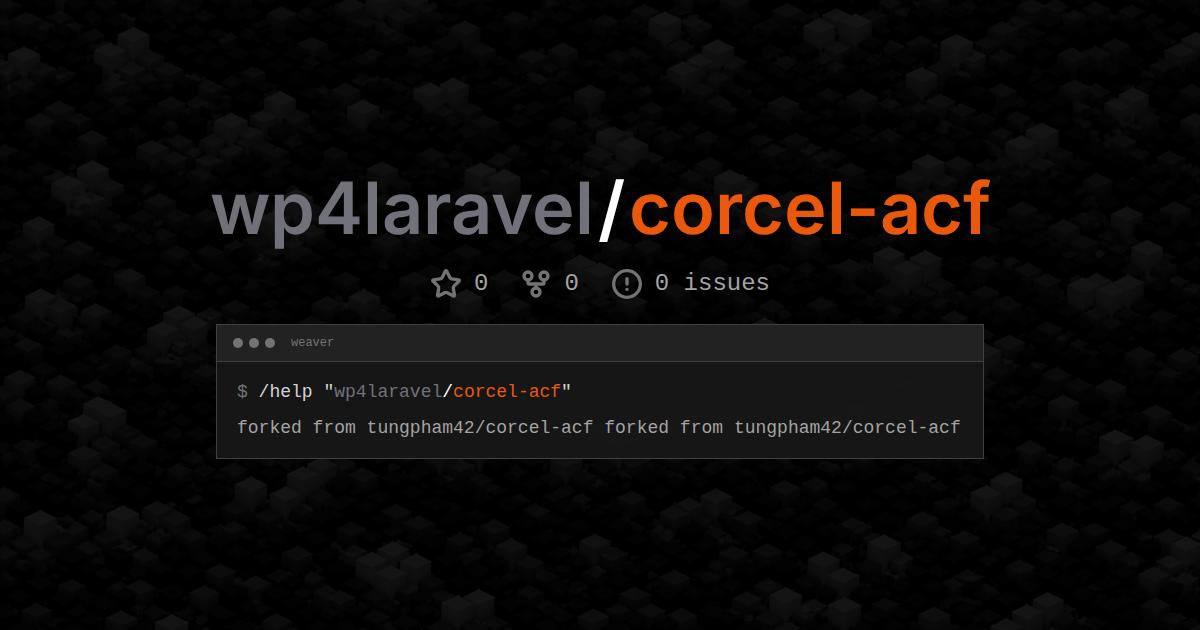 wp4laravel/corcel-acf