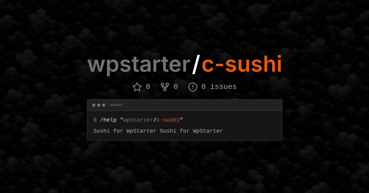 wpstarter/c-sushi